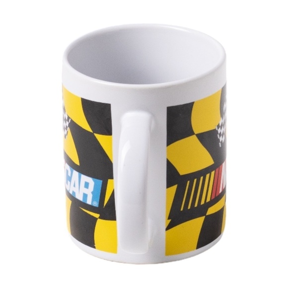 NASCAR 2004 Checkered Coffee Cup Mug Tea Yellow Sherwood Daytona Racing Car USA - Picture 2 of 6
